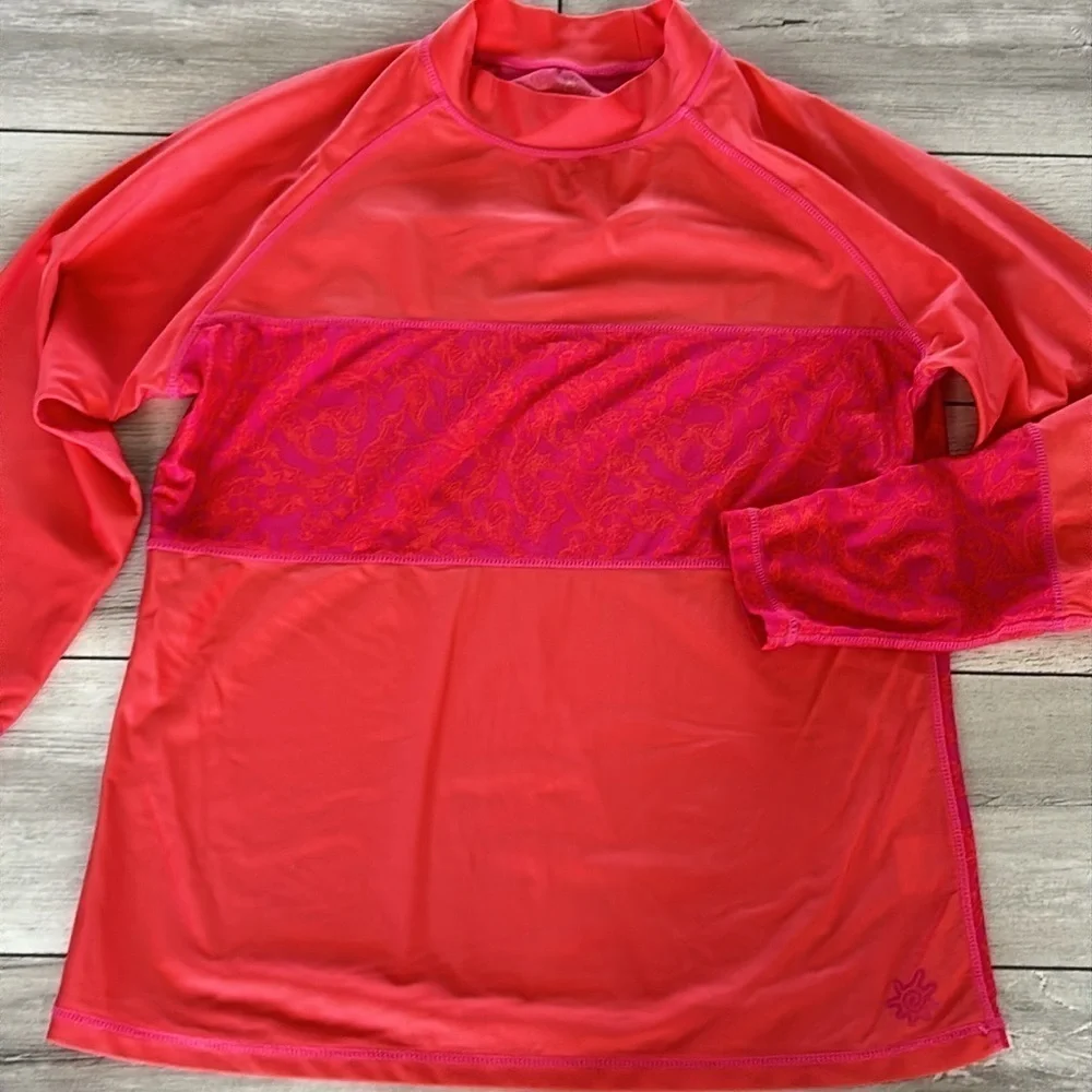 UV Skinz UPF 50+ swim sun protection long sleeve shirt top size Large